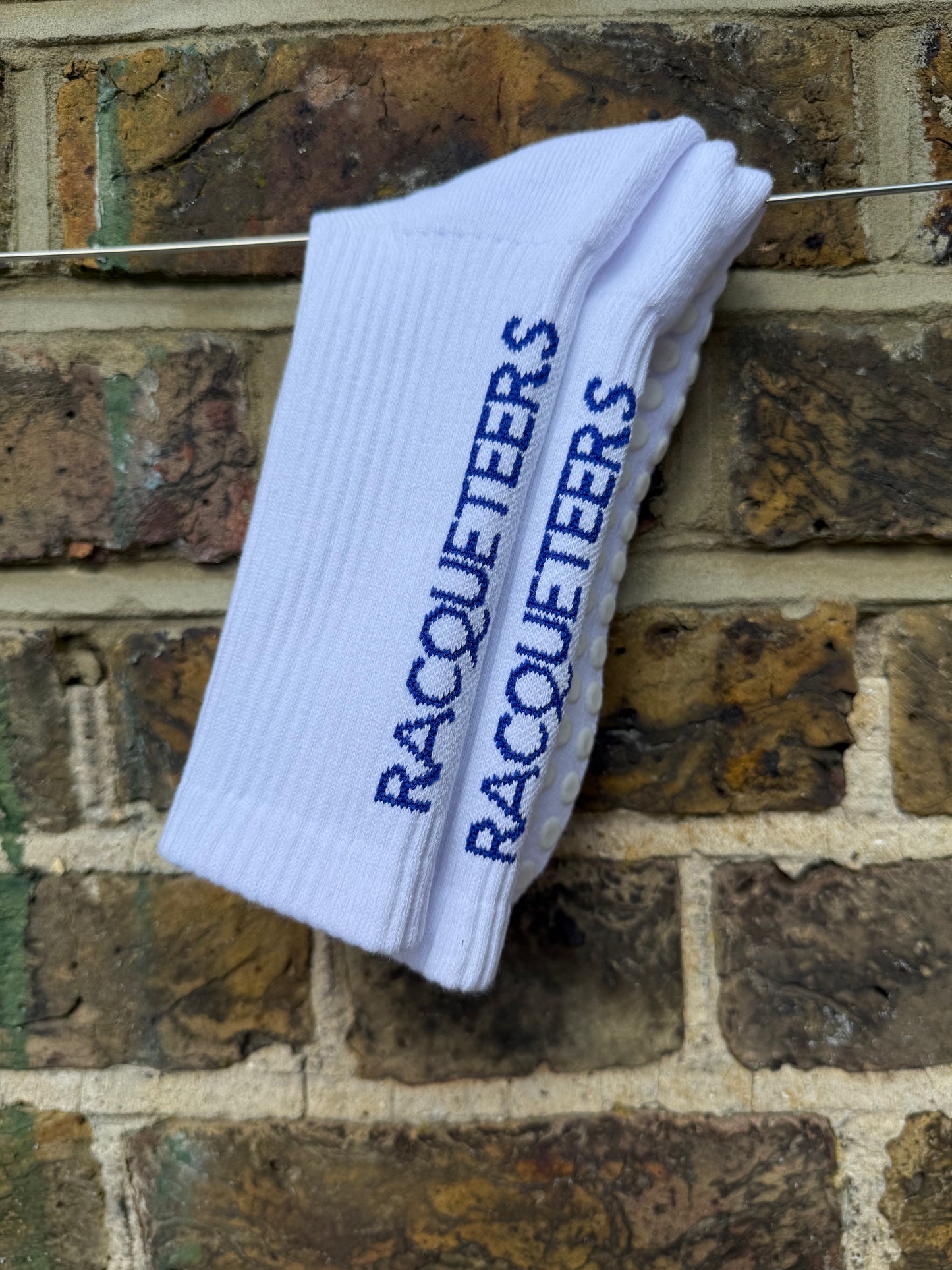 Court Sock in Line White