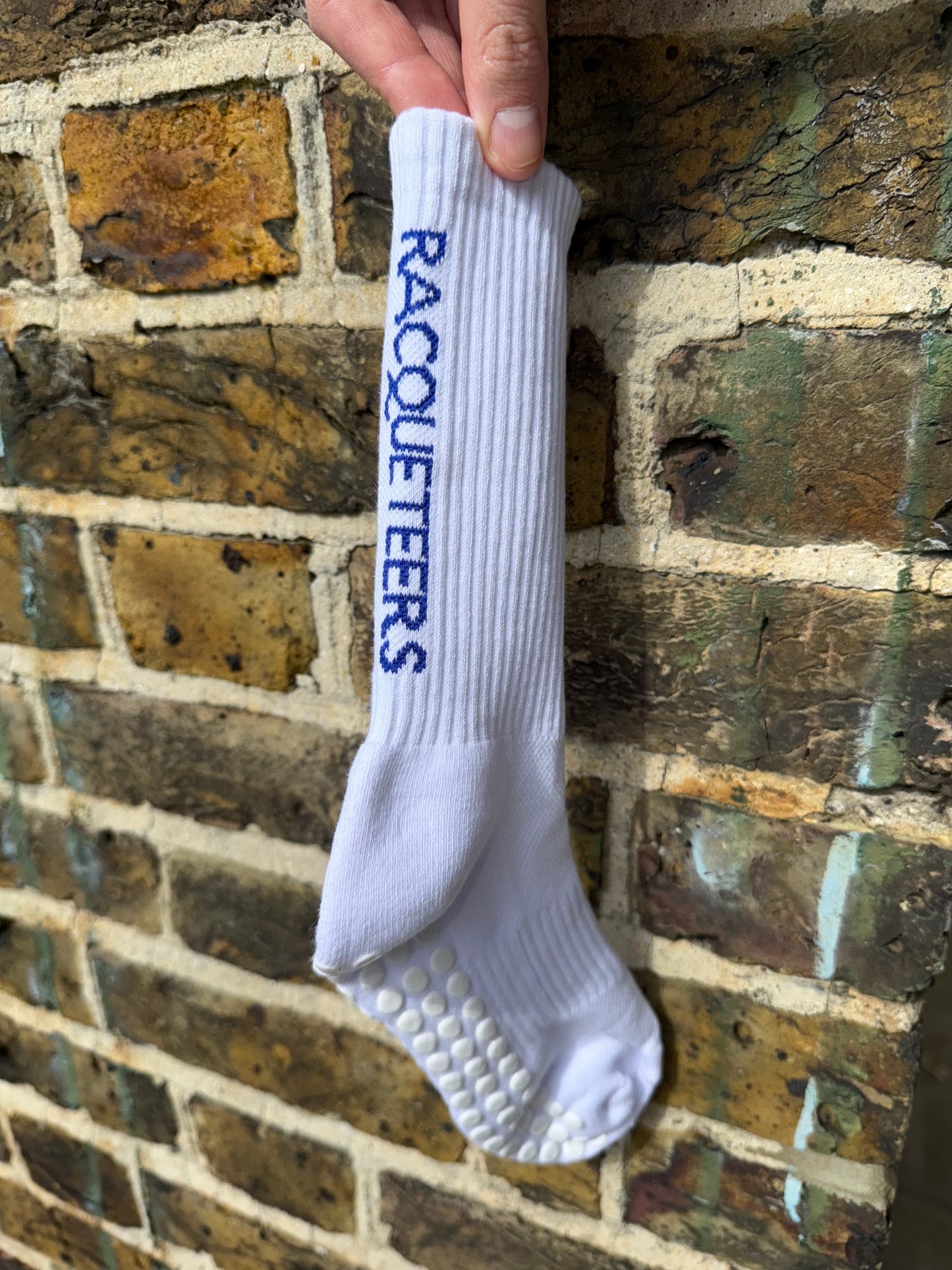 Court Sock in Line White